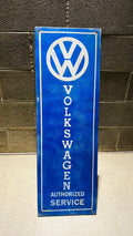 VOLKSWAGEN AUTH SERVICE - 1960s - Vintage Antique Style Painted Wood Sign (12"x36")