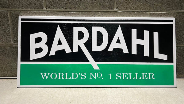 Bardahl sign with 'World's No. 1 Seller' text against a brick wall.