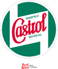 CASTROL MOTOR OIL - Vintage Antique Style Painted Wood Sign (24"x24")